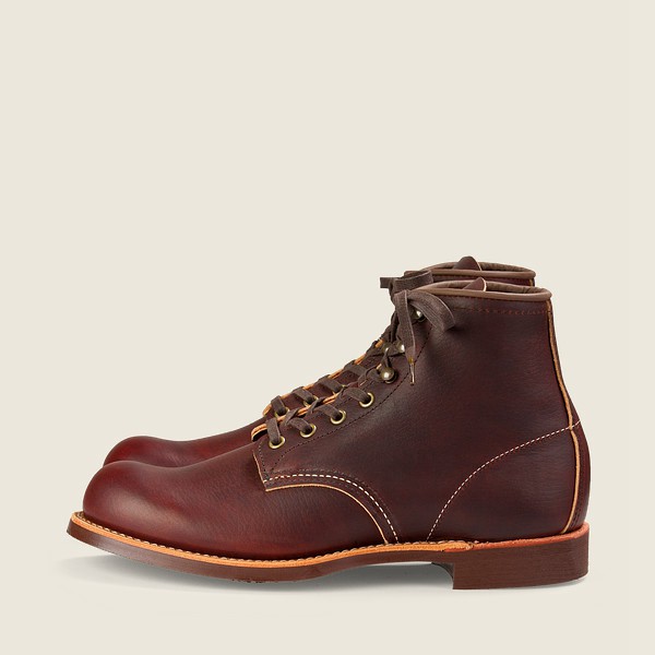 Heritage Støvler Herre - Red Wing Blacksmith - 6-Inch Oil-Slick Læder - Mørkebrune - BDKWPV-589